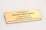 Engraved Memorial Plaques