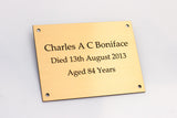 Engraved Bench Plaques