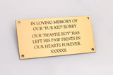 Engraved Bench Plaques