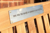 Engraved Bench Plaques