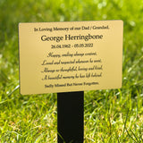 grave marker tree marker plaque